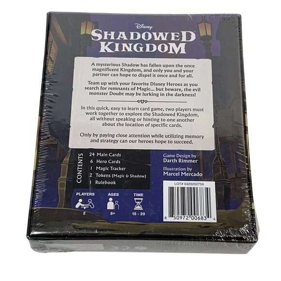 Disney Shadowed Kingdom Quick-Paced Family Friendly Fun Card Game New - Picture 2 of 3